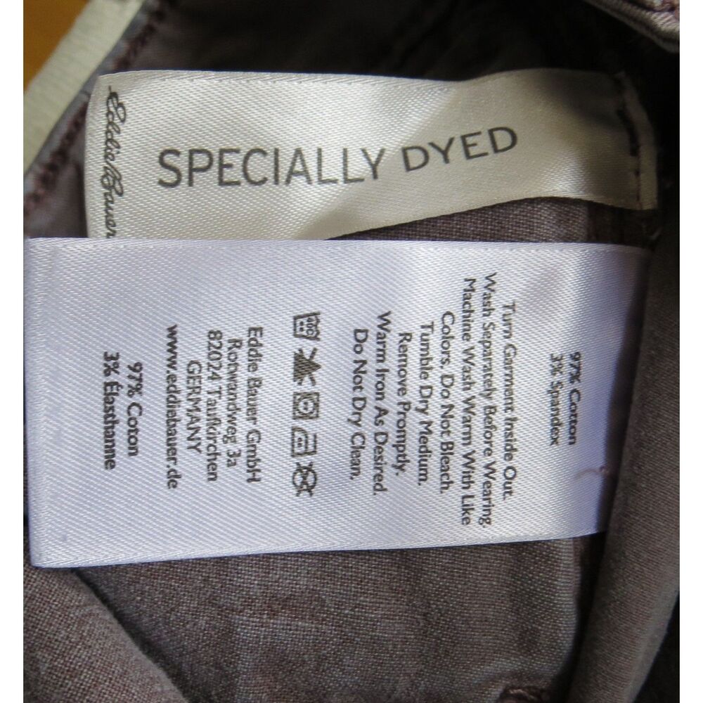 Eddie Bauer Women's Mid rise ankle pants Dusty Chocolate Brown size 12 - Picture 10 of 10